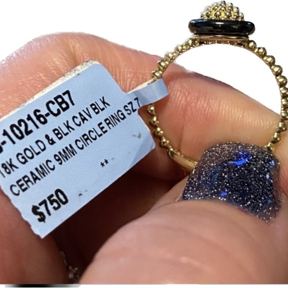 BEAUTIFUL!! 🖤 NWT! Lagos 18K Gold ‘Caviar’ Ring - Picture 2 of 7